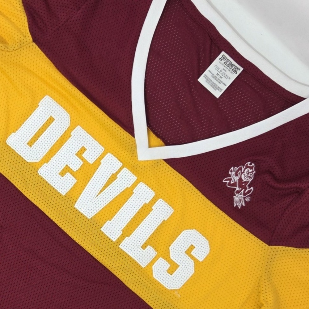 Arizona State Sun Devils Victoria Secret PINK Mesh Shirt Womens Medium NCAA